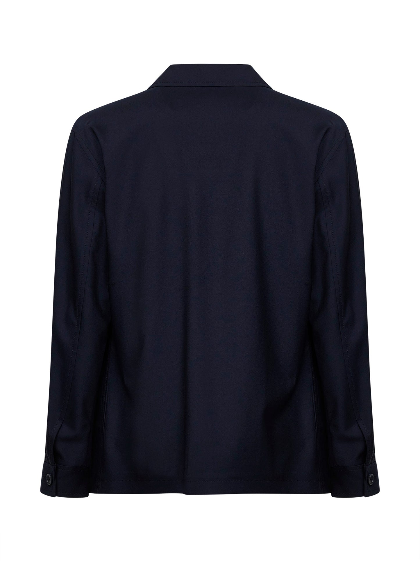 Shirt Jacket Virgin Wool Blue