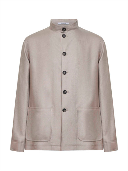 Jacket Tempest Linen Dove Grey