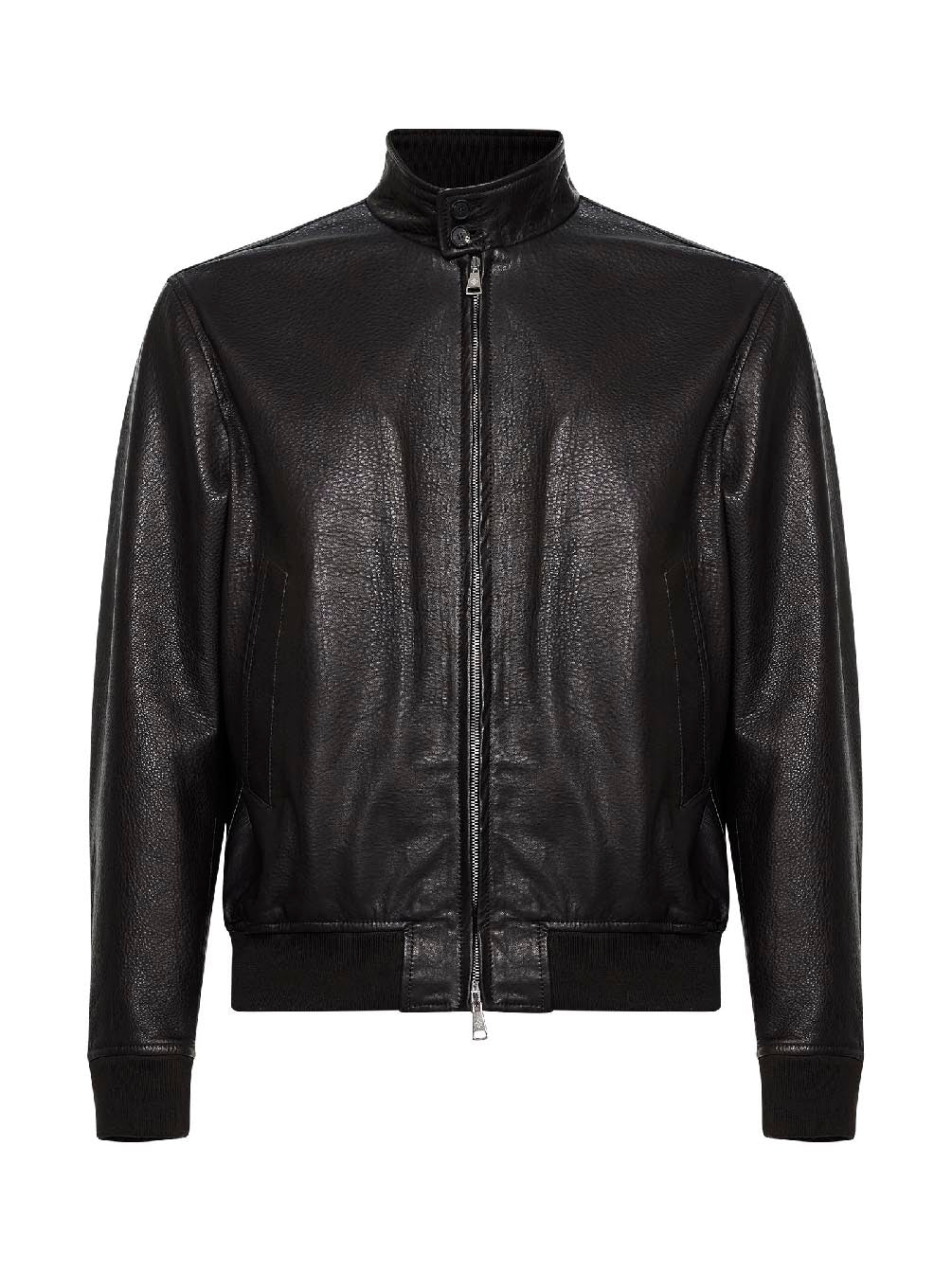 Bomber Jacket Nappa Leather Dark Brown