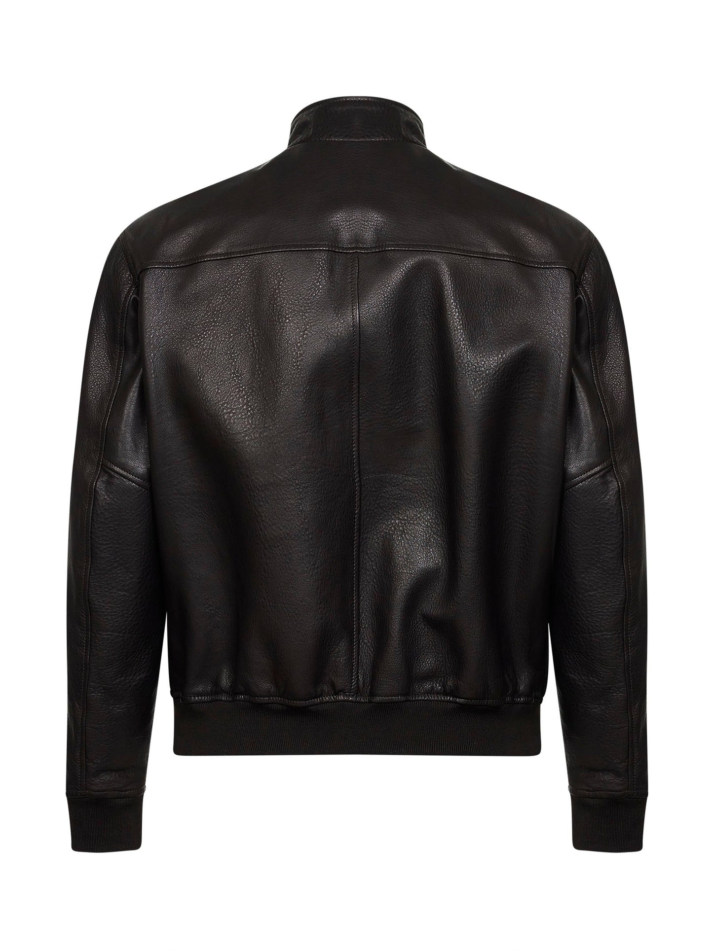 Bomber Jacket Nappa Leather Dark Brown