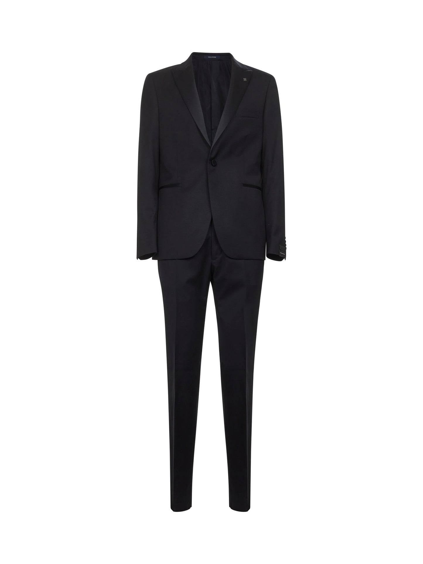 Blue Virgin Wool Tuxedo Suit