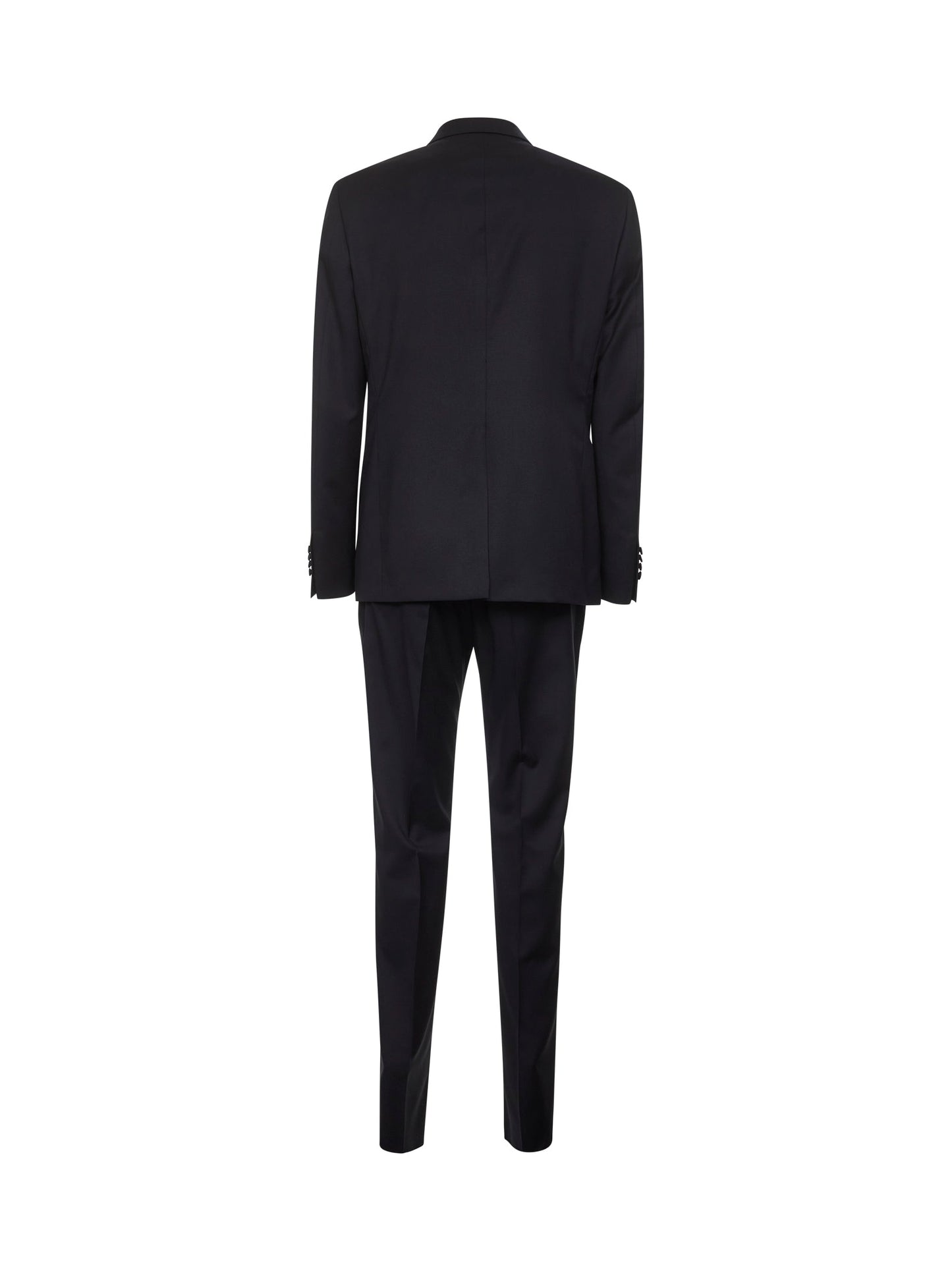 Blue Virgin Wool Tuxedo Suit