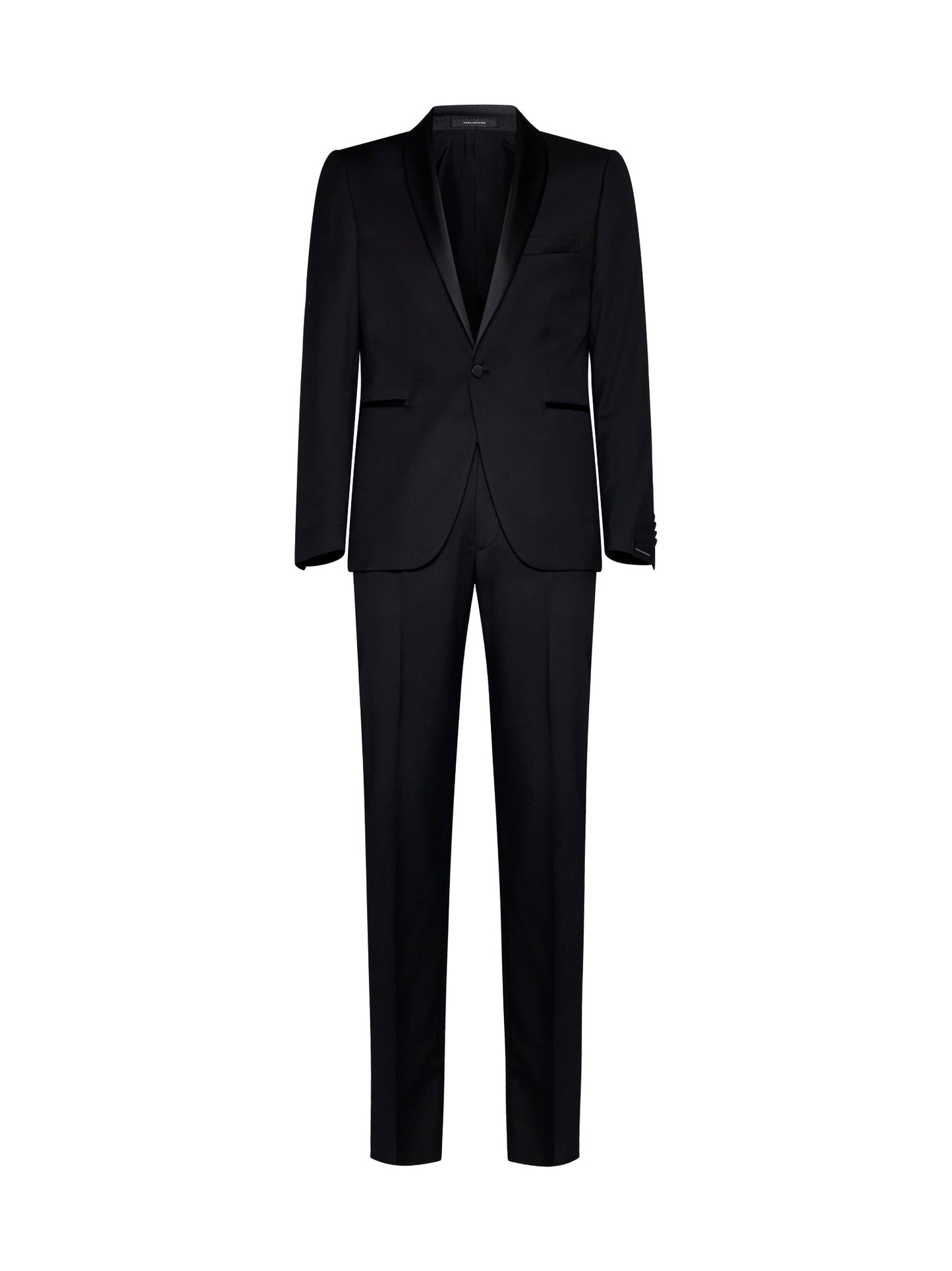 Wool Tuxedo With Satin Shawl Lapels