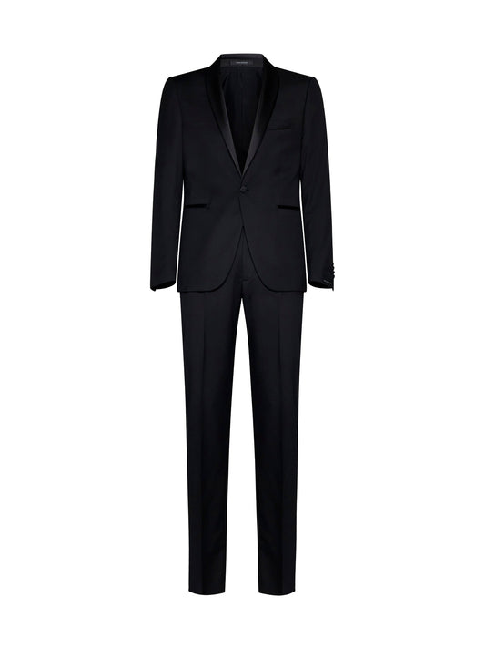Wool Tuxedo With Satin Shawl Lapels