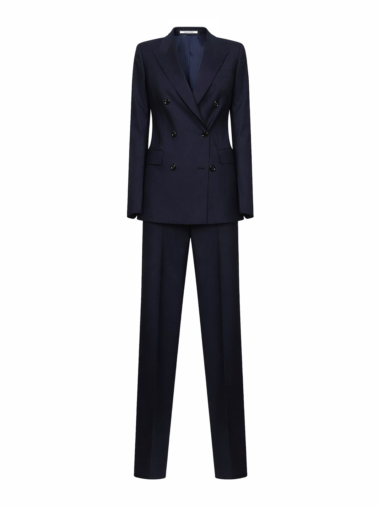 Double-Breasted Suit Blue Virgin Wool