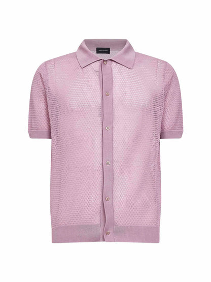 Shirt Pointelle Knit Wisteria Purple