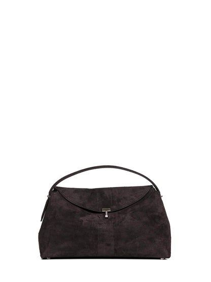 Top Handle Bag Espresso Suede