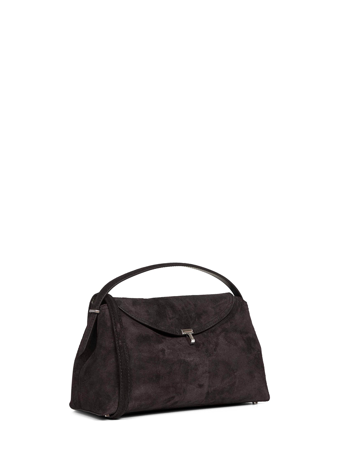 Top Handle Bag Espresso Suede