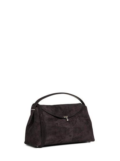 Top Handle Bag Espresso Suede