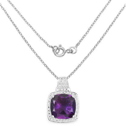 Genuine Purple Amethyst Bold Necklace