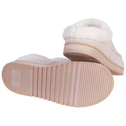 Born Ladies Felted Moccasin Slippers (Sanded Heather, Small)