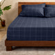 Modern Plaid - Midnight Blue/White