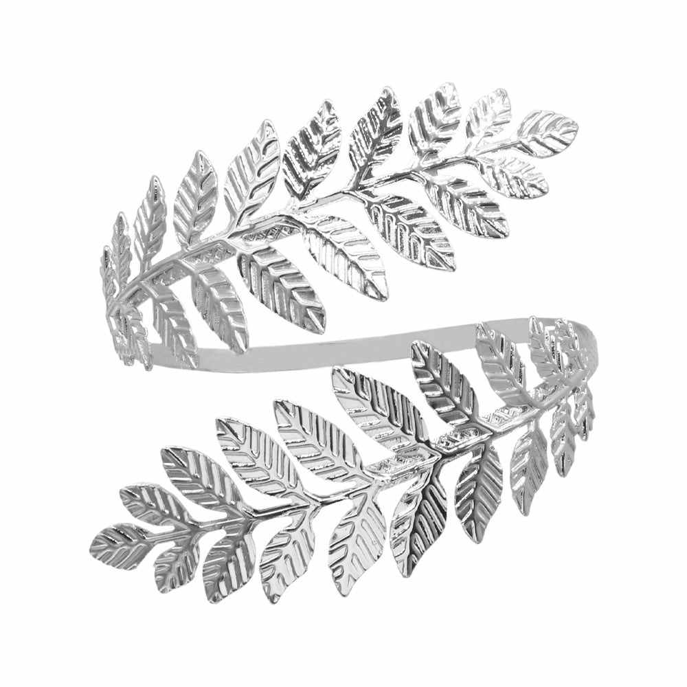 Silvertone Wreath Arm Cuff