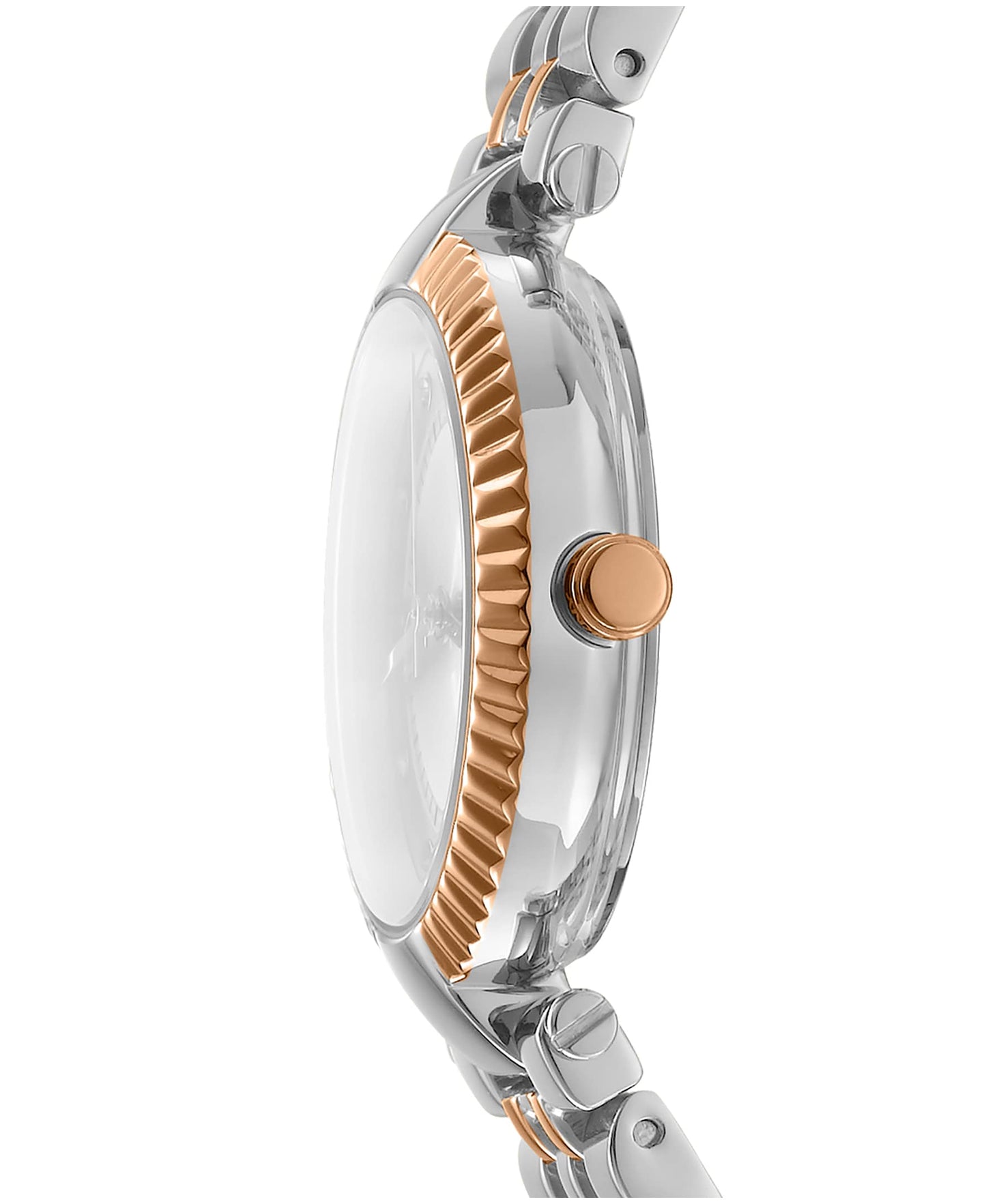 Dk1l042m0085 EVENING Essential Glitz Two Tone Silver & Rose Gold Women's Watch