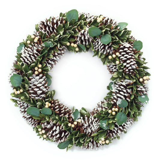 Melrose International Cone and Berry Wreath 20"D