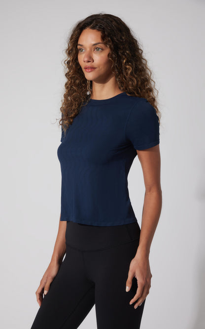 Seamless Patterned Short Sleeve Top - Our Ocean Core Story