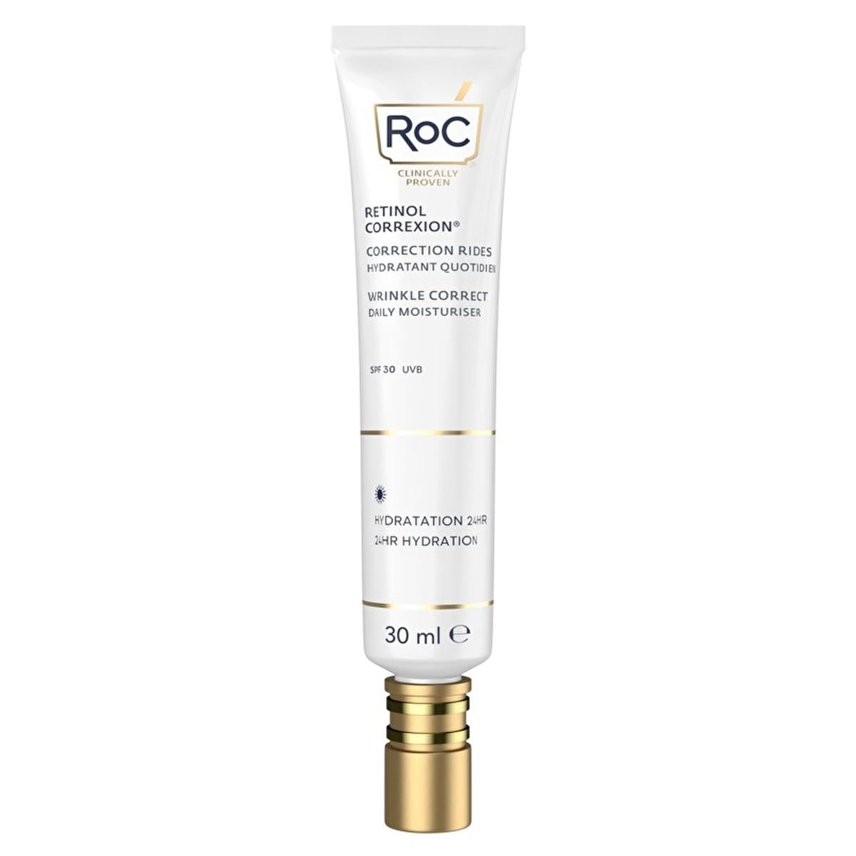 RoC Retinol Correxion: Anti-Wrinkle Day Cream SPF 30 - Reduce Wrinkles, Protect & Hydrate for Youthful Skin