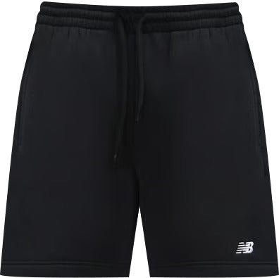New Balance Sport Essentials Fleece Short 7-Inch Men's — Black Cotton Blend