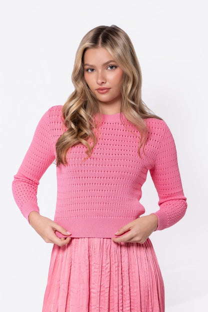 Paige Top (Medium Coral Pink)