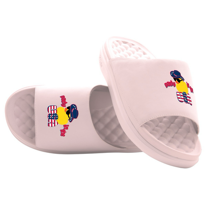 Party in the USA Rubber Duck Motive Slide Sandals