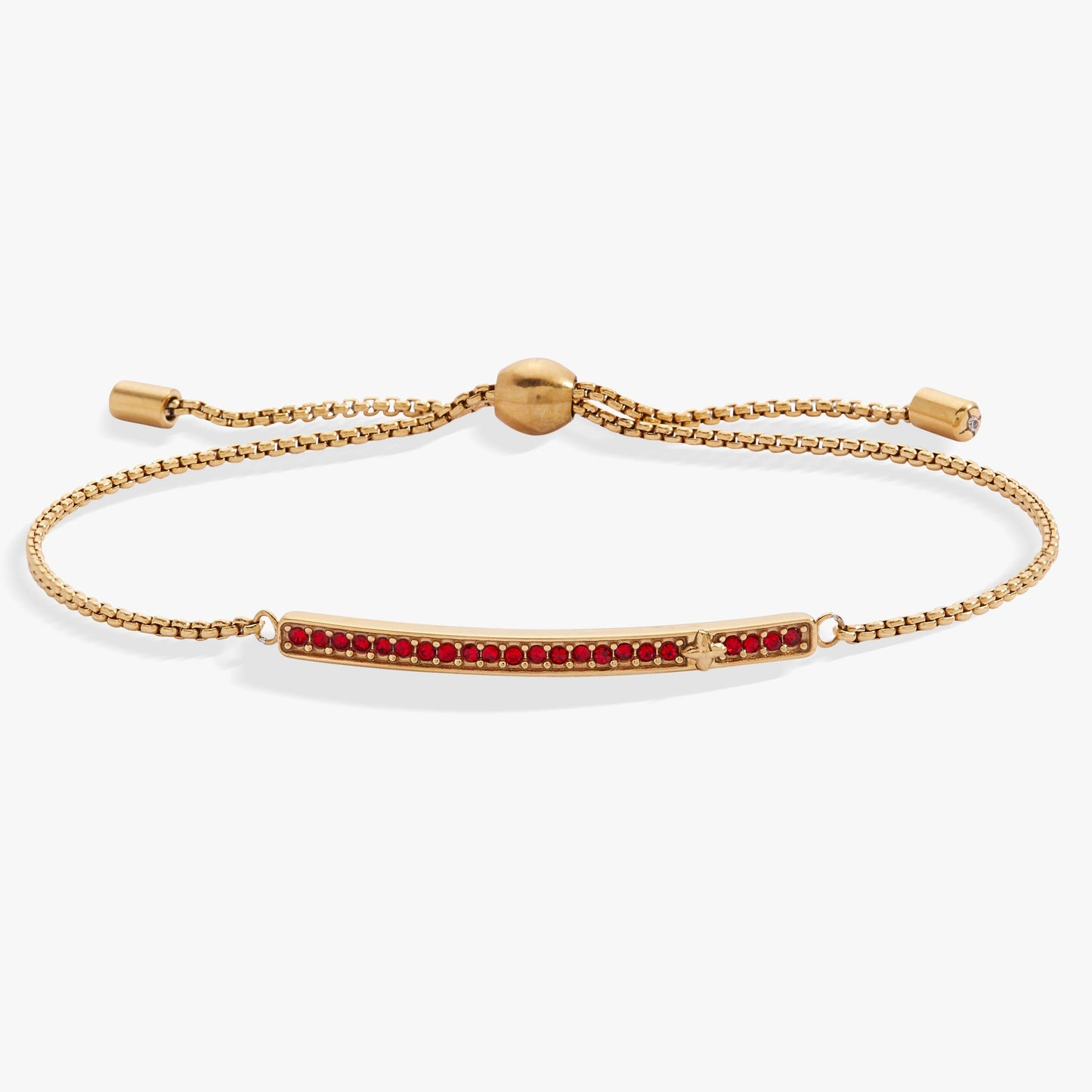 July Everyday Birthstone Pave Bolo Bracelet