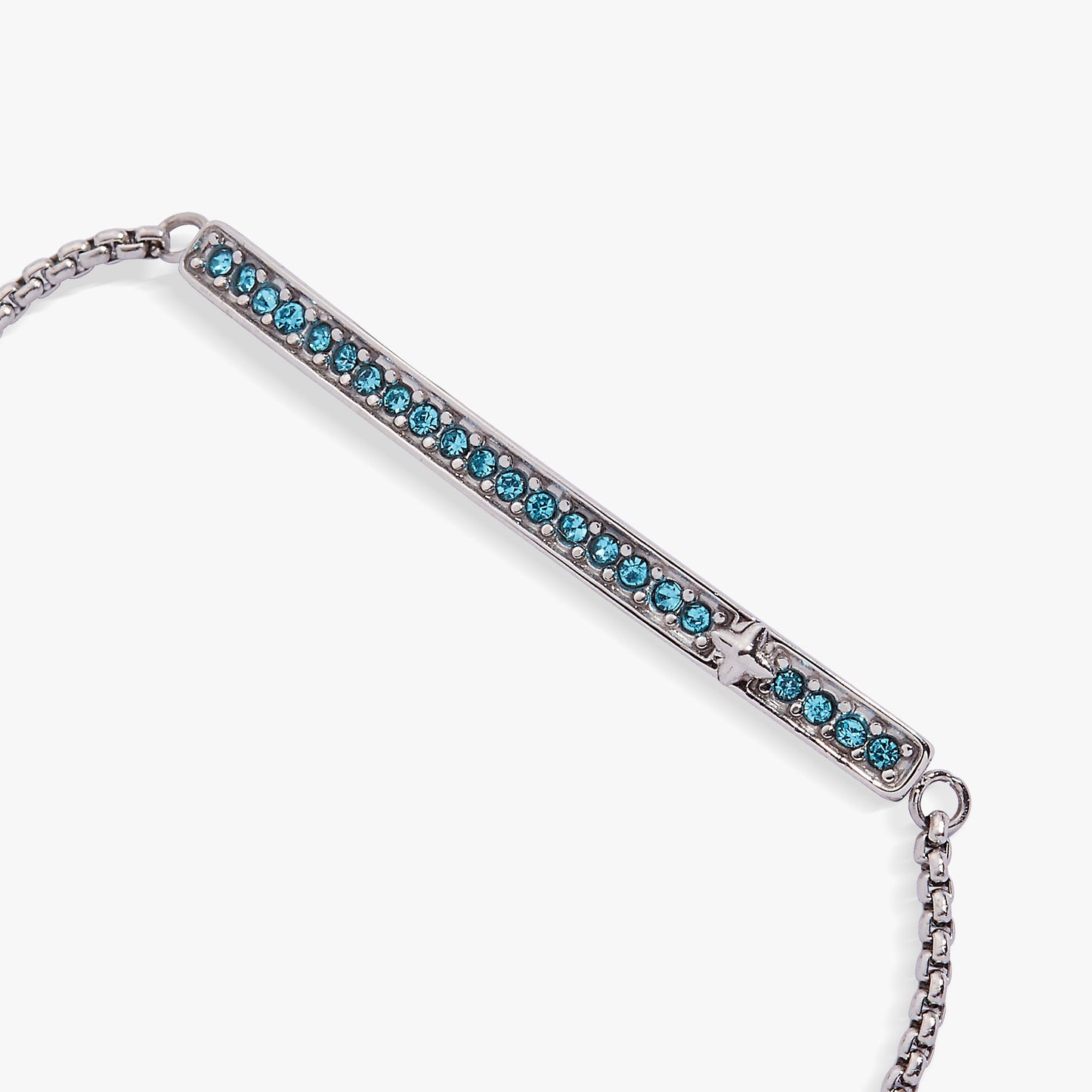 March Everyday Birthstone Pave Bolo Bracelet