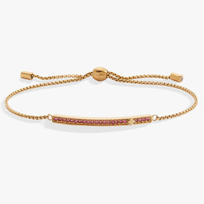 October Everyday Birthstone Pave Bolo Bracelet