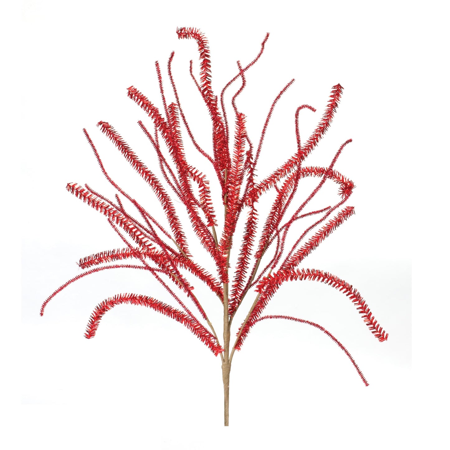 Melrose International Glittered Pine Tinsel Branch (Set of 2)