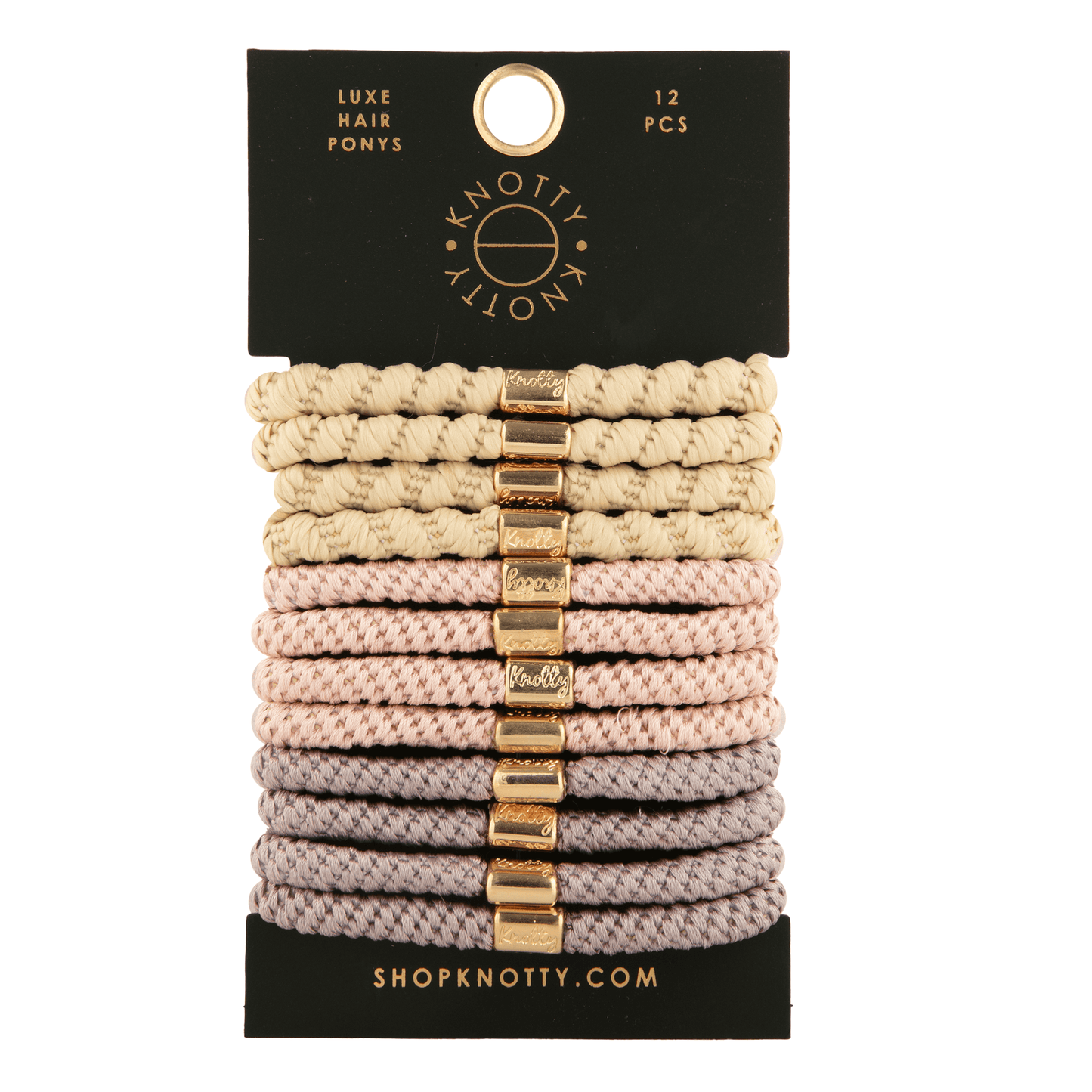 LUXE PONY SET 12-PK, BLUSH