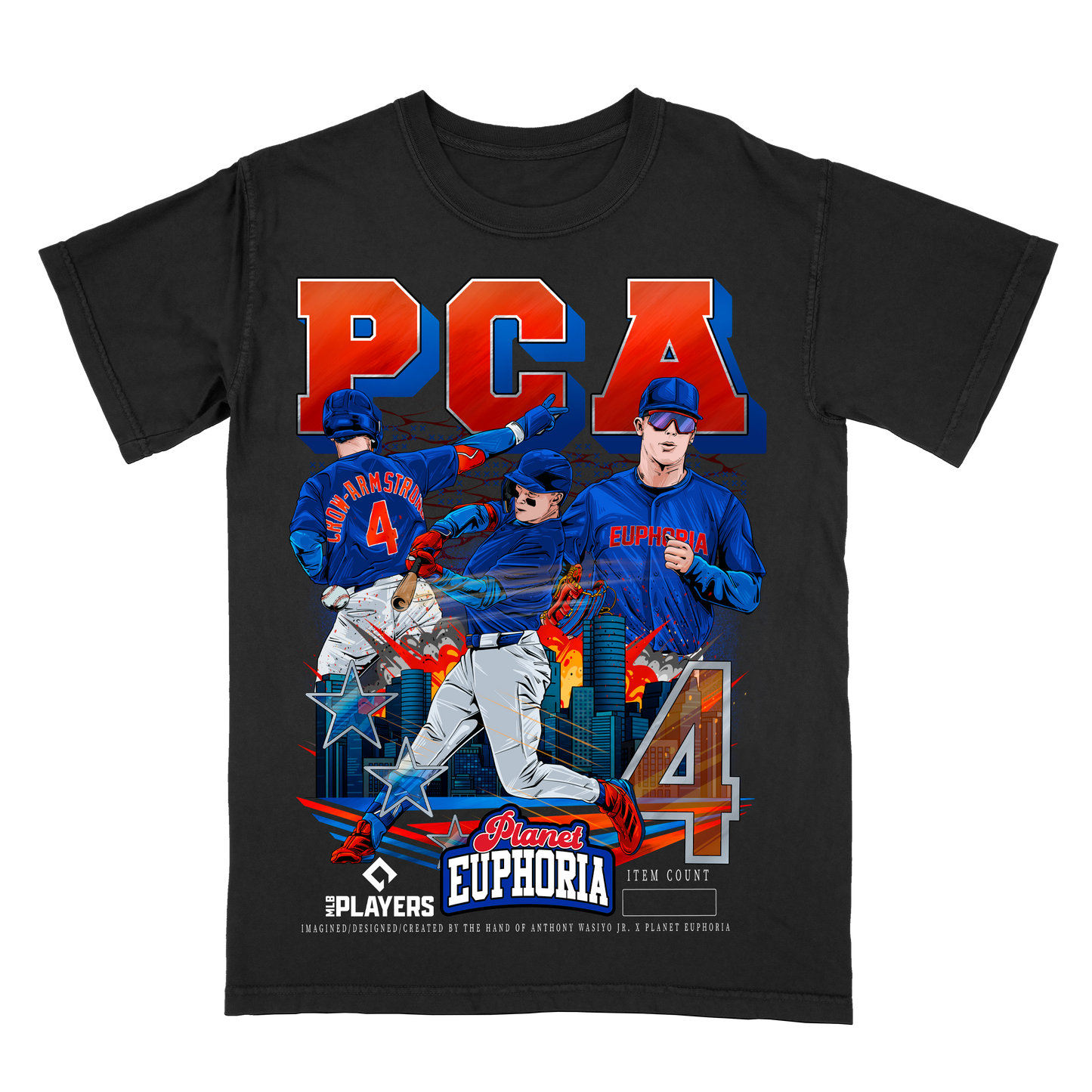 Pete Crow-Armstrong Limited Edition MLB Player Graphic T-Shirt