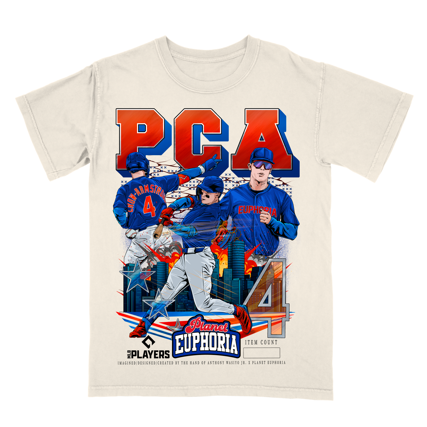 Pete Crow-Armstrong Limited Edition MLB Player Graphic T-Shirt