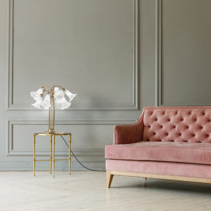 White/ Antique Brass-