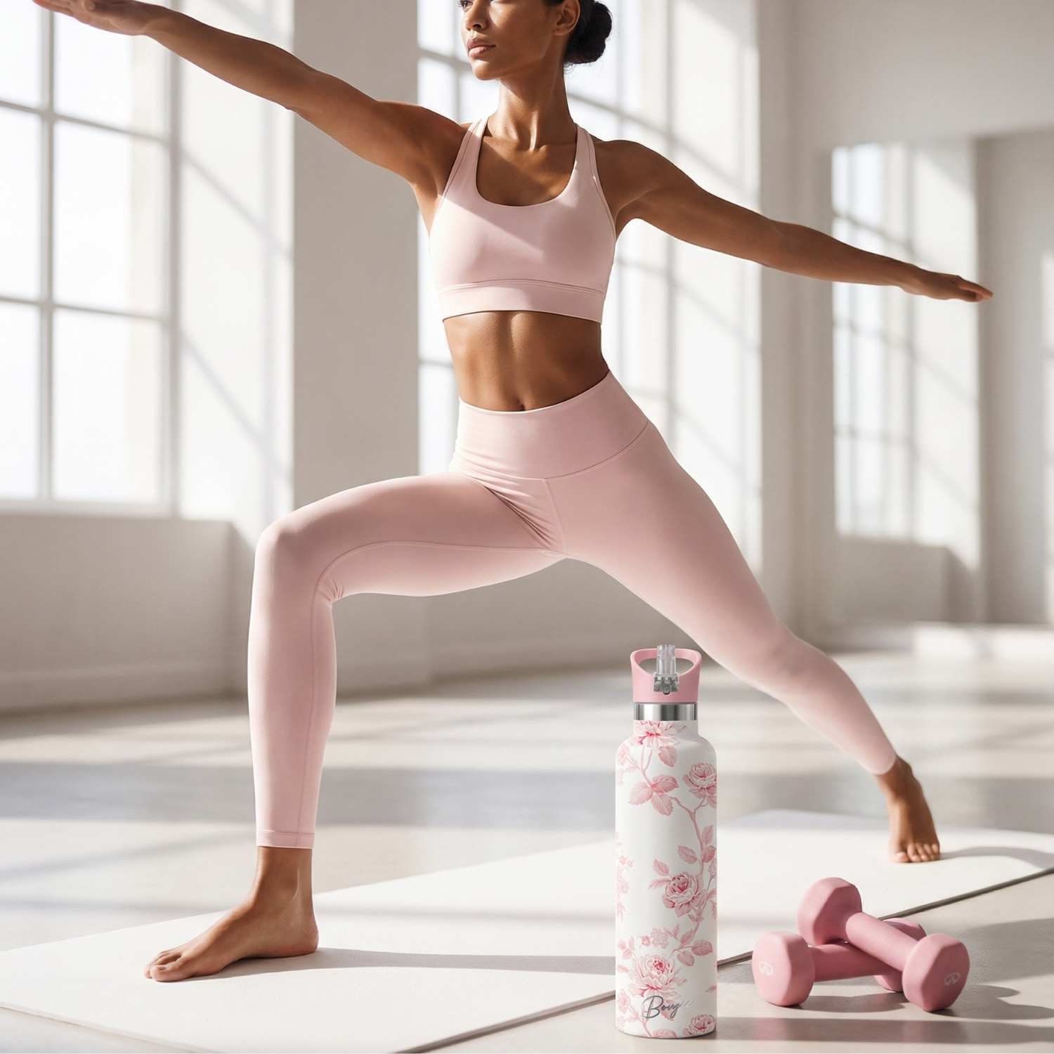White & Pink-