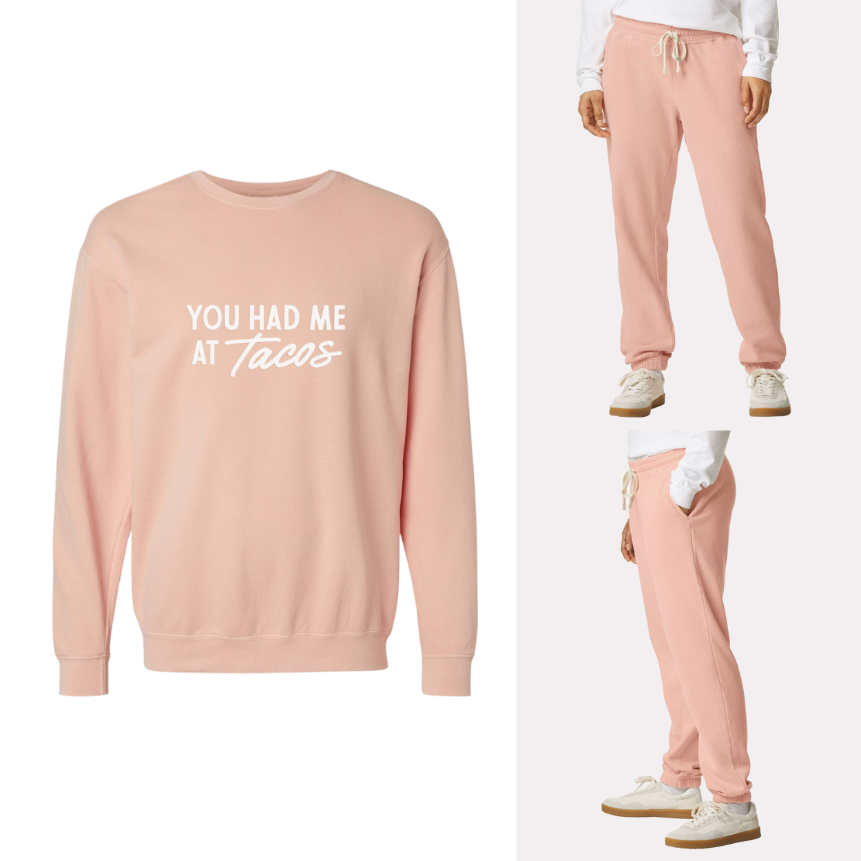 Frankie Jean You Had Me At Tacos Washed Sweatshirt