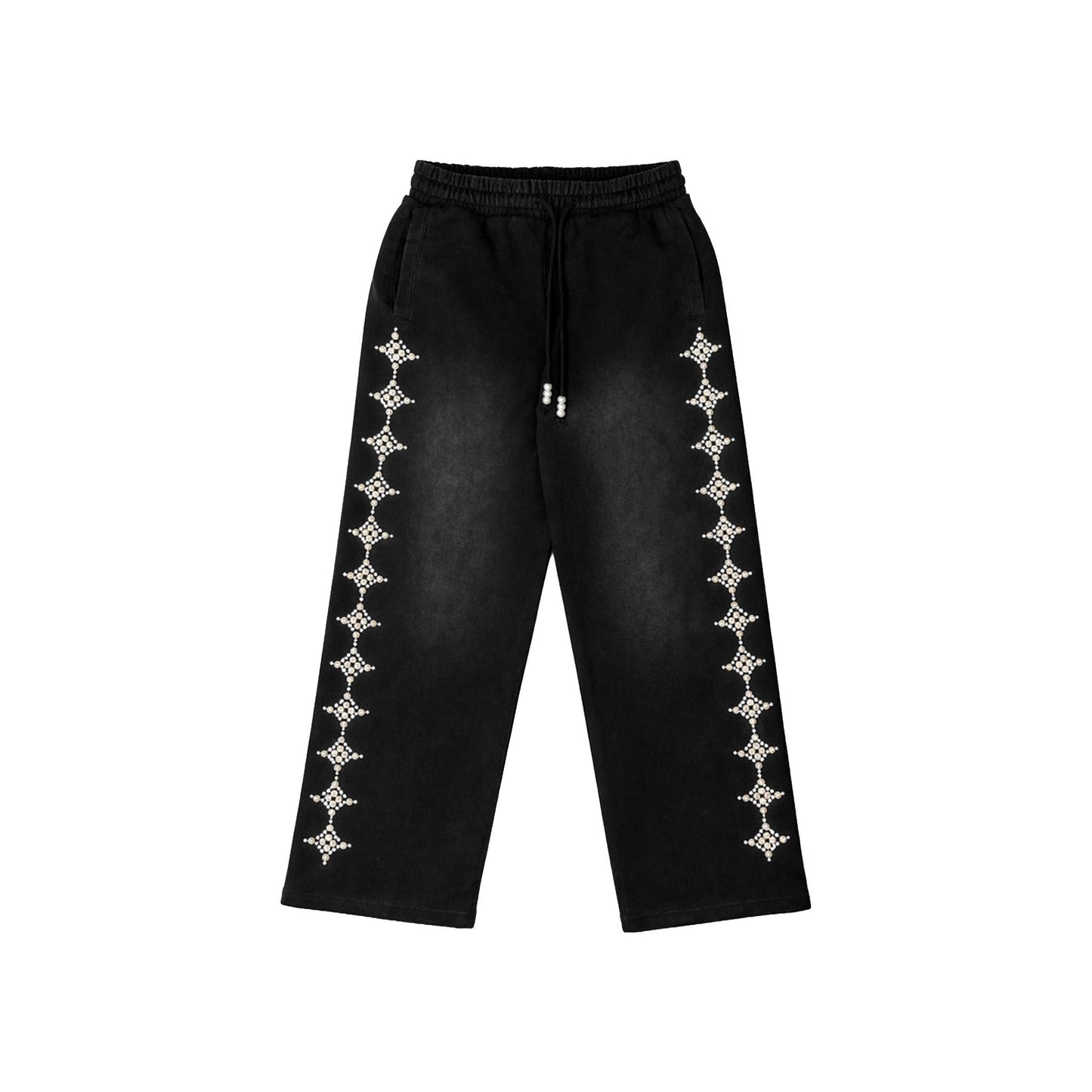 Commons Pearled Star Sweatpants Black