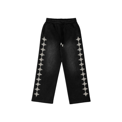 Commons Pearled Star Sweatpants Black