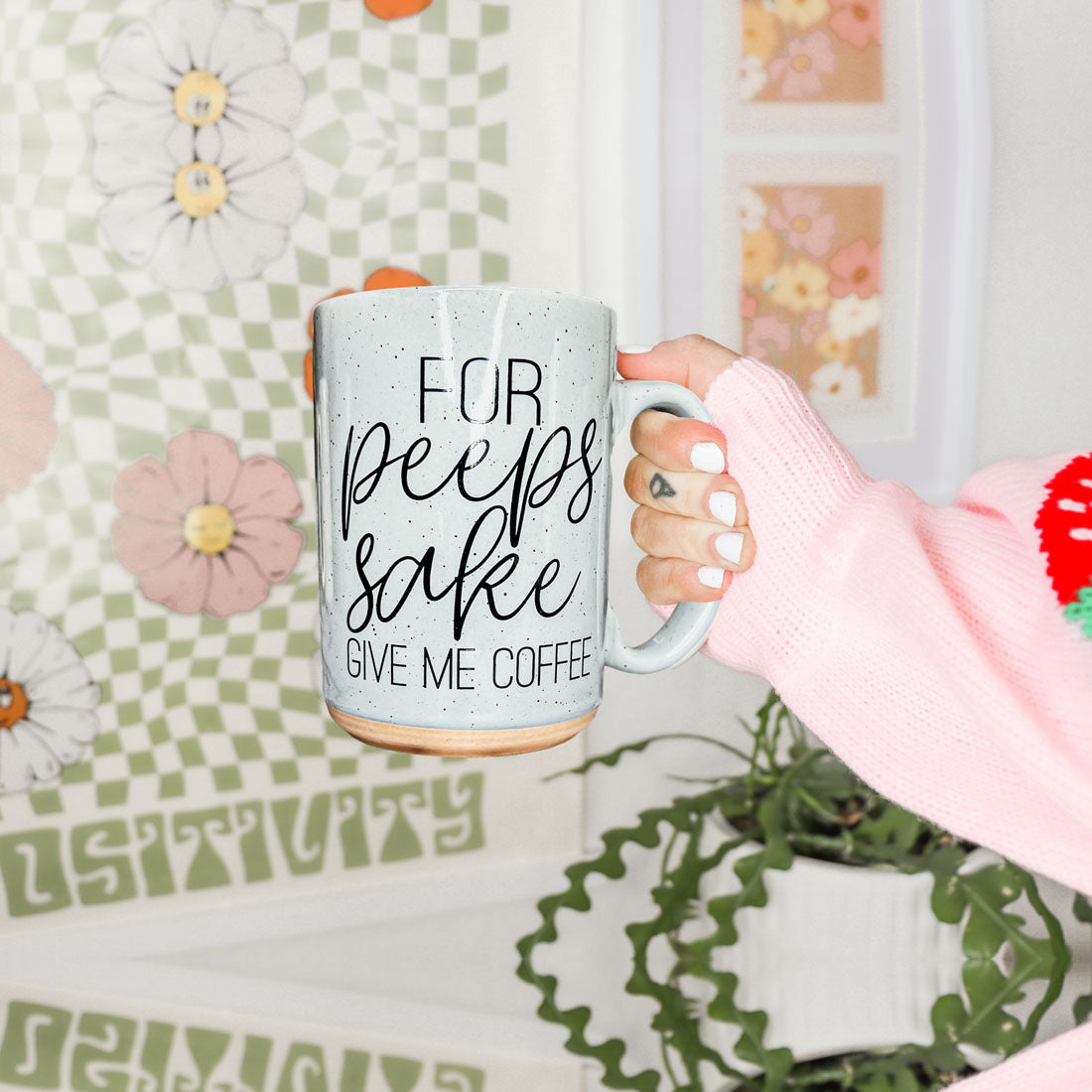 easter morning coffee ritual
spring coffee moment
easter breakfast table decor
pastel spring home decor