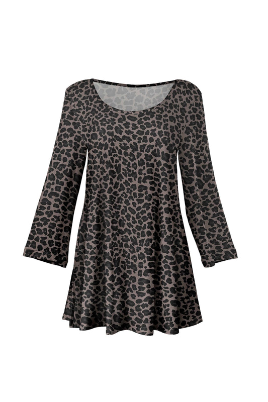 Grey and Black Leopard-