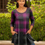 Purple and Black Plaid