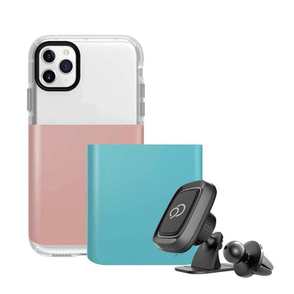 Nimbus9 Ghost 2 Pro Case with Car Mount Rose Gold/Blue for Iphone 11 Pro Max Cases