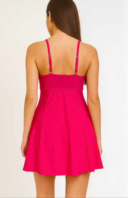 Marina West PF838 Skirted Maillot Swimsuit (Berry)