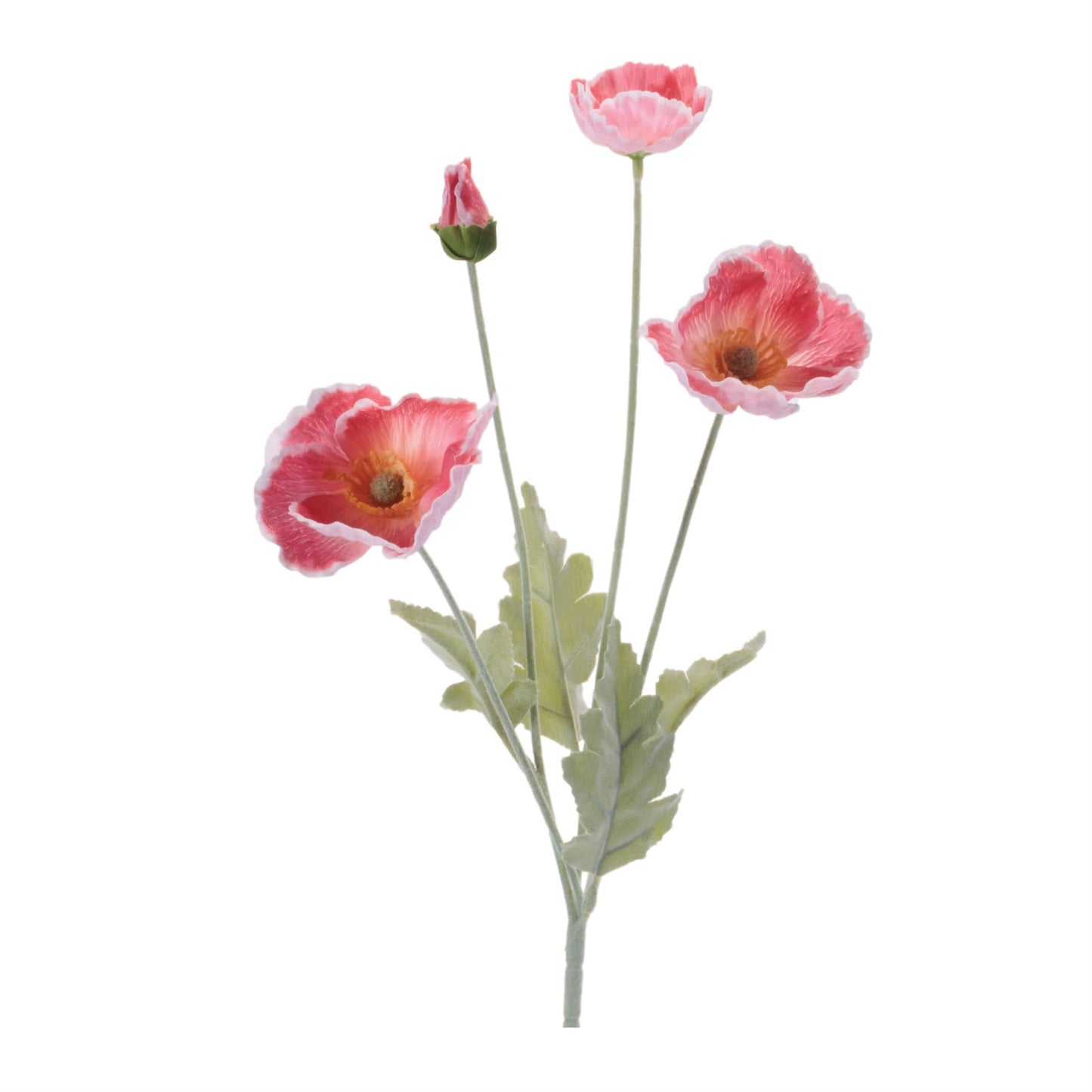 Melrose International Poppy Floral Spray (Set of 6)