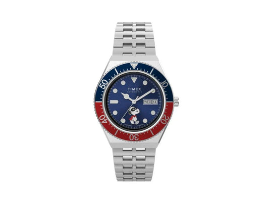 Timex x Peanuts M79 Automatic 40mm Watch — Masked Marvel Blue Dial