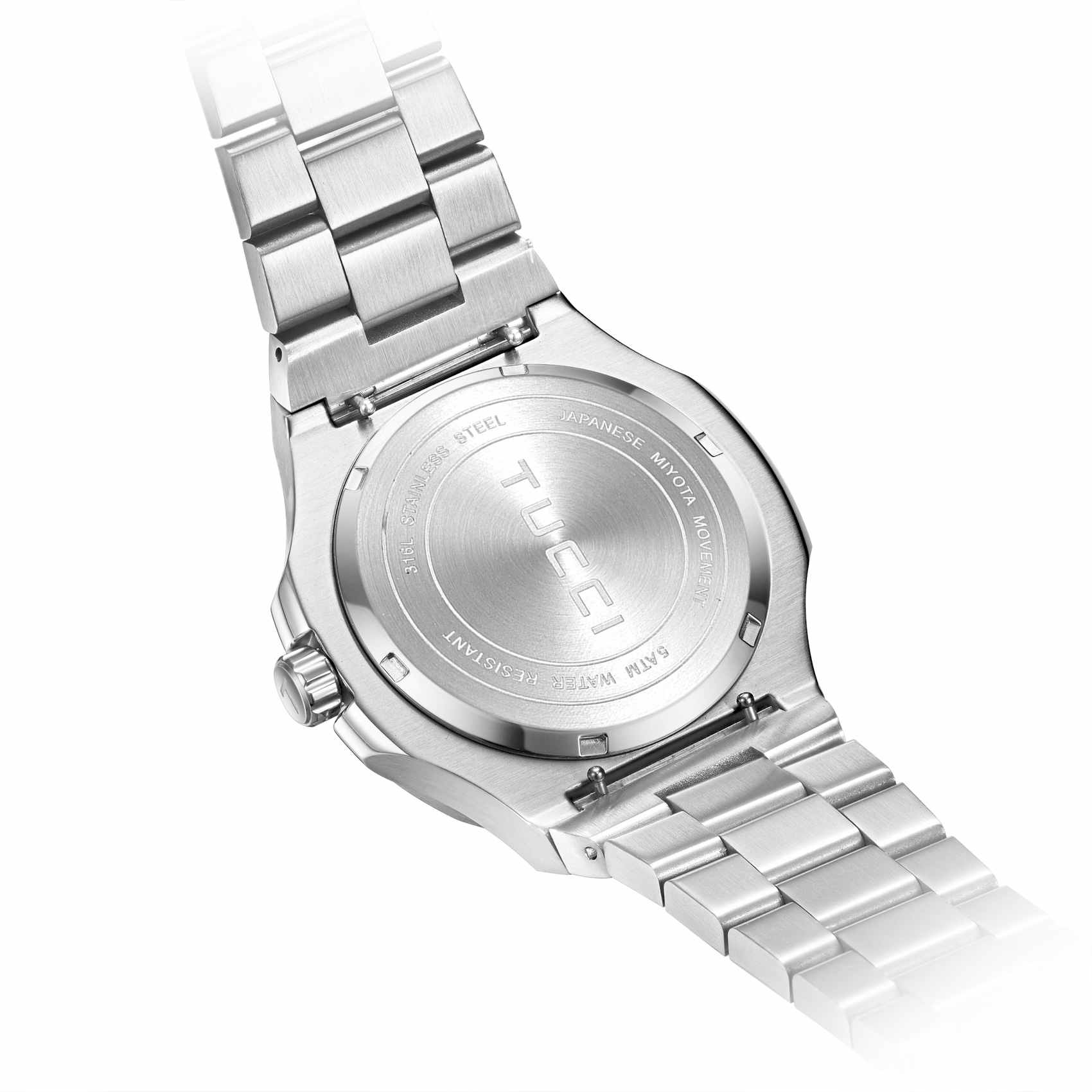 Silver Tone Black-