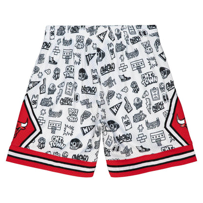 Mitchell & Ness NBA Doodle Swingman Shorts Chicago Bulls 1997