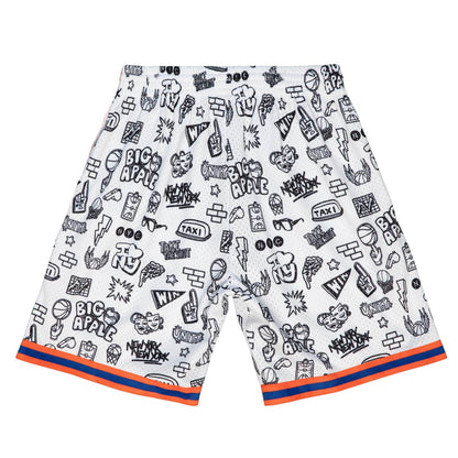 Mitchell & Ness NBA Doodle Swingman Shorts Ny Knicks 1991