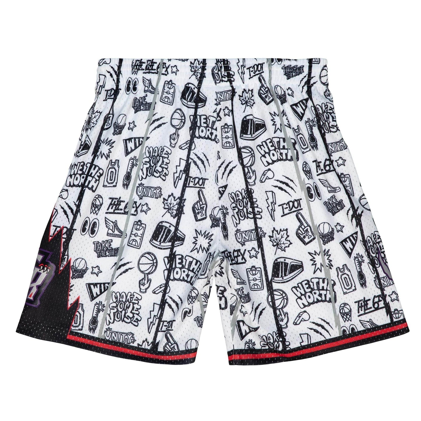 Mitchell & Ness NBA Doodle Swingman Shorts Toronto Raptors 1998