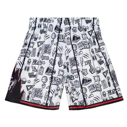 Mitchell & Ness NBA Doodle Swingman Shorts Toronto Raptors 1998