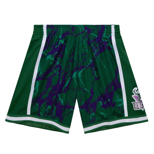 Mitchell & Ness NBA Team Marble Swingman Shorts Milwaukee Bucks 2000