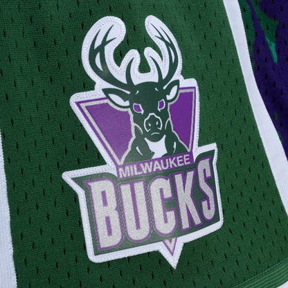 Mitchell & Ness NBA Team Marble Swingman Shorts Milwaukee Bucks 2000